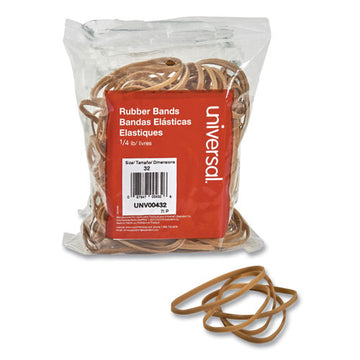 Universal® Rubber Bands, Size 32, 0.04" Gauge, Beige, 4 Oz Box, 205-pack freeshipping - TVN Wholesale